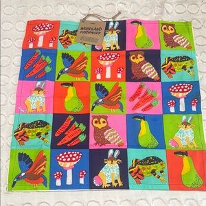 Lush Colorful Woodland Patchwork Scarf